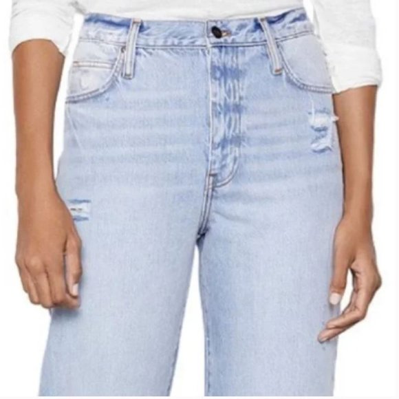 New! Frame Denim Le Ultra High Rise Barrel Leg Jeans in Clash | 27 - Picture 2 of 6